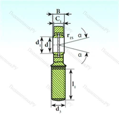 Подшипник скольжения сферический SA 40 ES 2RS