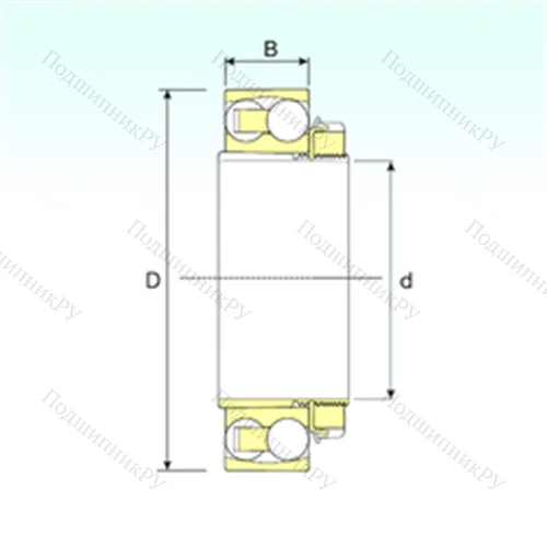 Подшипник шариковый радиальный самоцентрирующийся 1308 KTN 9+H 308