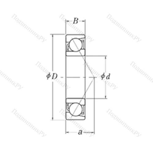 Подшипник шариковый радиально-упорный MJT 1.3/4 от производителя  RHP