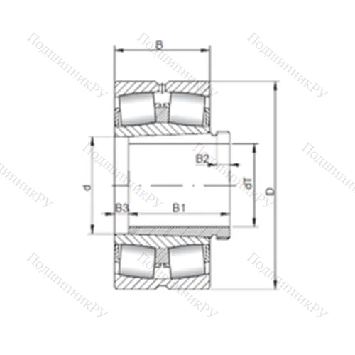 Подшипник роликовый радиальный самоцентрирующийся 22211 KCW 33+AH 311 от производителя  CX