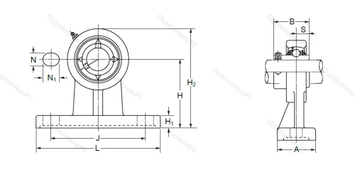 Подшипниковый узел UCPH 206 (UCHP 206) в Сочи