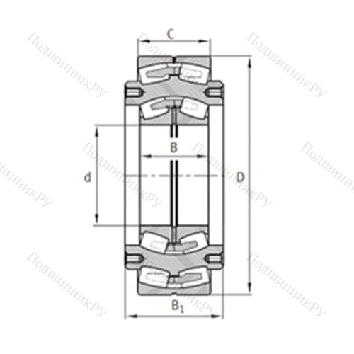 Подшипник роликовый радиальный самоцентрирующийся Z-522934.04.DRGL