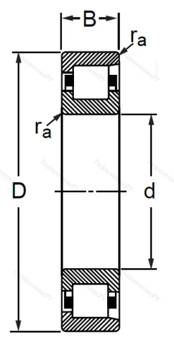 Цилиндрический роликовый подшипник 12115 (NF 1015) в Сочи