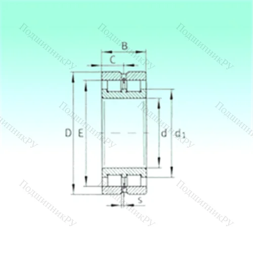 Подшипник роликовый радиальный SL 024830 от производителя  NBS Подшипник роликовый радиальный SL 024830 от производителя  NBS
