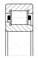 Подшипник  NJ 417 (42417) размер 85x210x52