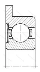 Подшипник  3860086 размер 6x13x6