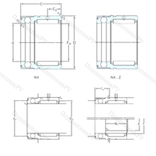 Подшипник комбинированный NX 17