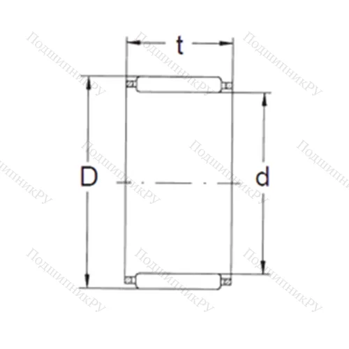 Подшипник игольчатый радиальный K 75X 83X 23