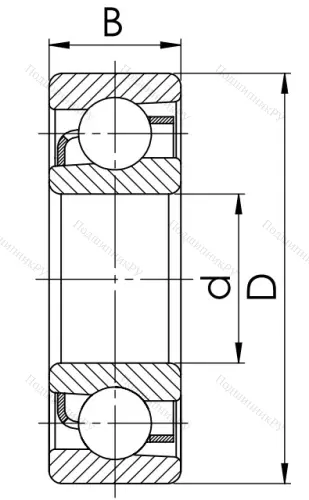 Радиально-упорный шариковый подшипник 46314 в Сочи