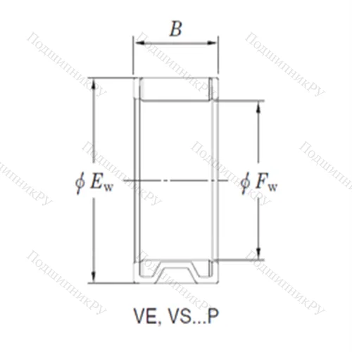 Подшипник игольчатый радиальный VE 162213ASB 1
