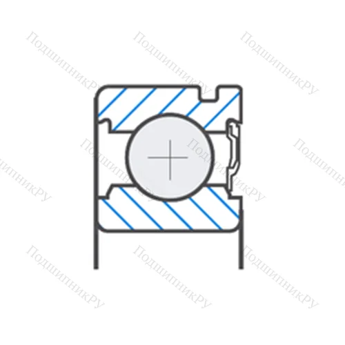 Подшипник шариковый радиальный 25B 1W 06GZNC 3