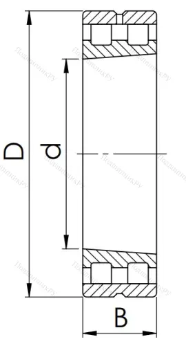 Двухрядный роликовый подшипник 3182112 Л (NN 3012 MK) в Сочи