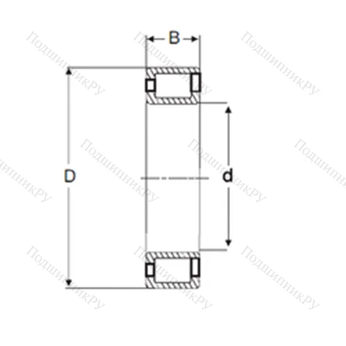 Подшипник роликовый радиальный NCF 3040 V