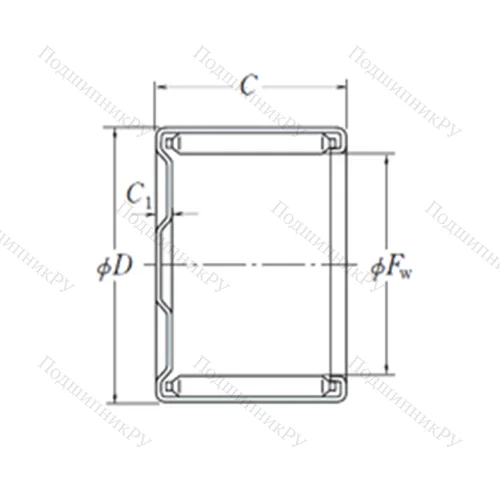 Подшипник игольчатый радиальный MF-4516
