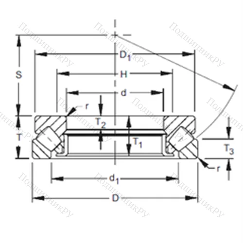 Подшипник роликовый упорно-радиальный 29438EJ от производителя  TIMKEN