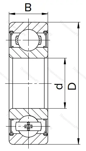 Шариковый однорядный подшипник 80102 (6002 ZZ) в Сочи