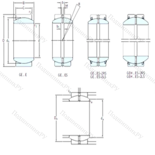 Подшипник скольжения сферический GE 35ES-2LS
