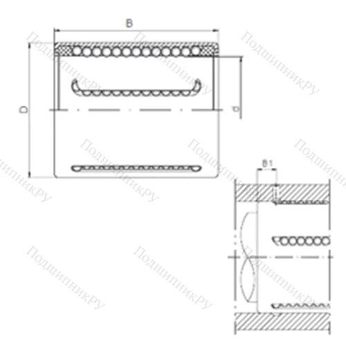 Подшипник шариковый линейный KH 1026PP от производителя  CX