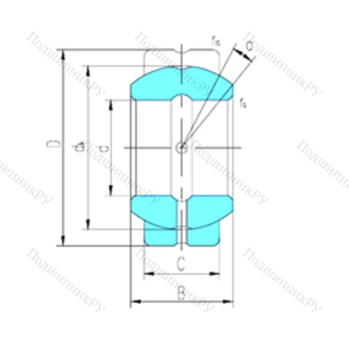 Подшипник скольжения сферический GEGZ 76ES от производителя  LS