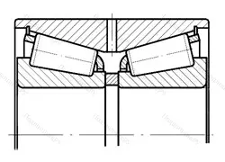 Подшипник  597824 размер 120x195x126
