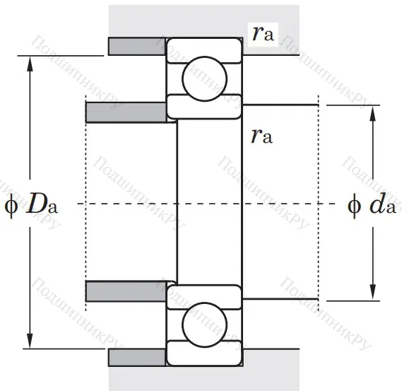 Однорядный шариковый подшипник 6028