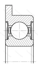 Подшипник  3880089 размер 9x17x6