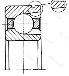 Модификация подшипника 84-170309ЕШ5 размер 45x100x25
