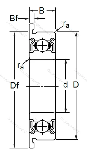 Радиальный шариковый подшипник F 686 ZZ MC 3SRL в Сочи
