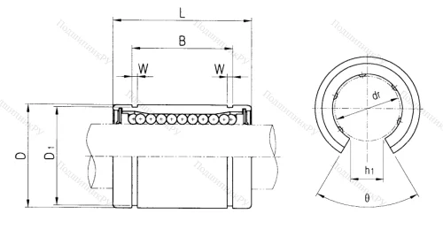 Подшипник LM 10 UU OP в Сочи