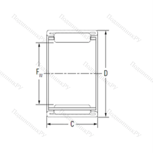 Подшипник игольчатый радиальный BTM 3526