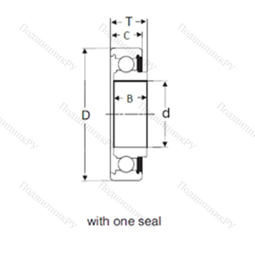 Подшипник шариковый радиальный 8014 от производителя  SIGMA Подшипник шариковый радиальный 8014 от производителя  SIGMA