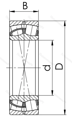 Сферический роликовый подшипник 53518 Н (22218 CW 33) в Сочи