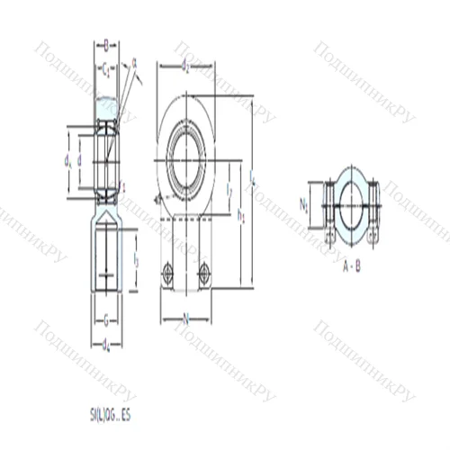 Подшипник скольжения сферический SIQG 100 ES
