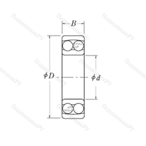 Подшипник шариковый радиальный самоцентрирующийся NMJ 4.1/2