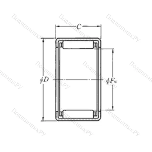 Подшипник игольчатый радиальный DCL 610