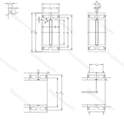 Подшипник роликовый радиальный NNF 5019ADA-2LSV от производителя  SKF