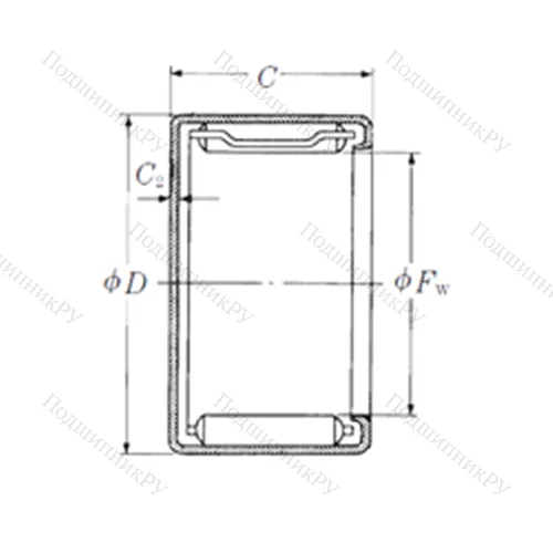Подшипник игольчатый радиальный MFJL-4525L