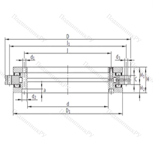 Подшипник комбинированный YRT 100