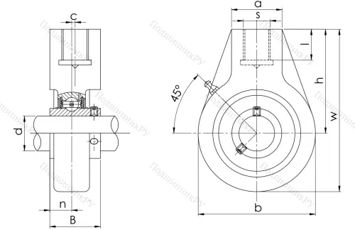 Подшипниковый узел UCHA 204 (UCHB 204) в Сочи