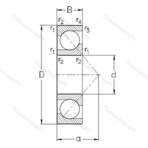 Подшипник шариковый радиально-упорный 7338-BCB-MP
