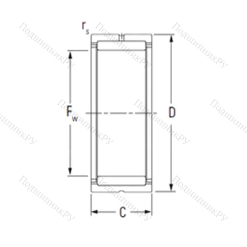 Подшипник игольчатый радиальный RNA 5910