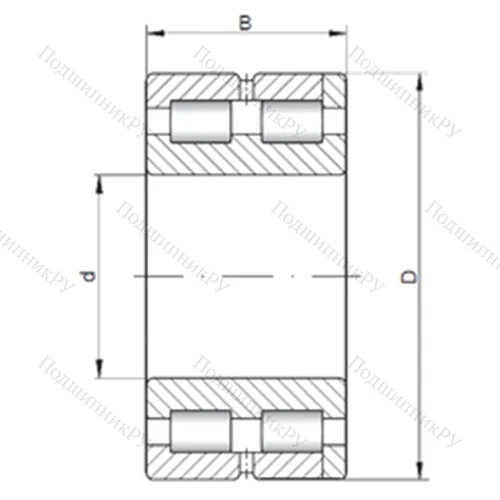 Подшипник роликовый радиальный NNC 4838 V от производителя  CX Подшипник роликовый радиальный NNC 4838 V от производителя  CX