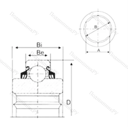 Подшипник шариковый радиальный W 208PPB 21 от производителя  CYSD
