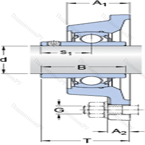 Фланцевые подшипниковые узлы типа Y с прямоугольным фланцем для высоких температур FY 2.15/16 TF/VA 201
