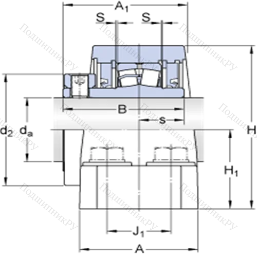 Стационарные роликоподшипниковые узлы ( ConCentra, для дюймовых валов) FSYE 3 15/16-3