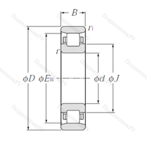 Подшипник роликовый радиальный N 410 от производителя  NTN