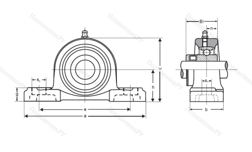 Подшипниковый узел UKP 207 в Сочи