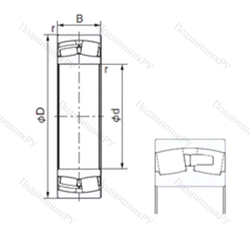 Подшипник роликовый радиальный 230/600E от производителя  NACHI