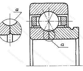 Модификация подшипника 85-1126928Р1 размер 140x190x24/30 от производителя  ГПЗ-4