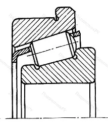 Подшипник  30216R (67216) размер 80x140x28,25 от производителя  SKF